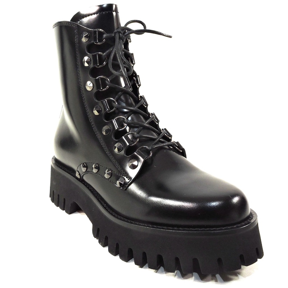 CASADEI 🇮🇹 WOMEN'S BLACK LEATHER WINTER ANKLE COMFORT BOOTIE - Picture 3 of 8
